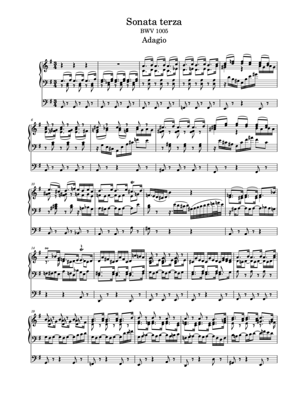 J.S.Bach: Sonata & Partita III BWV 1005,1006 PDF - Image 2