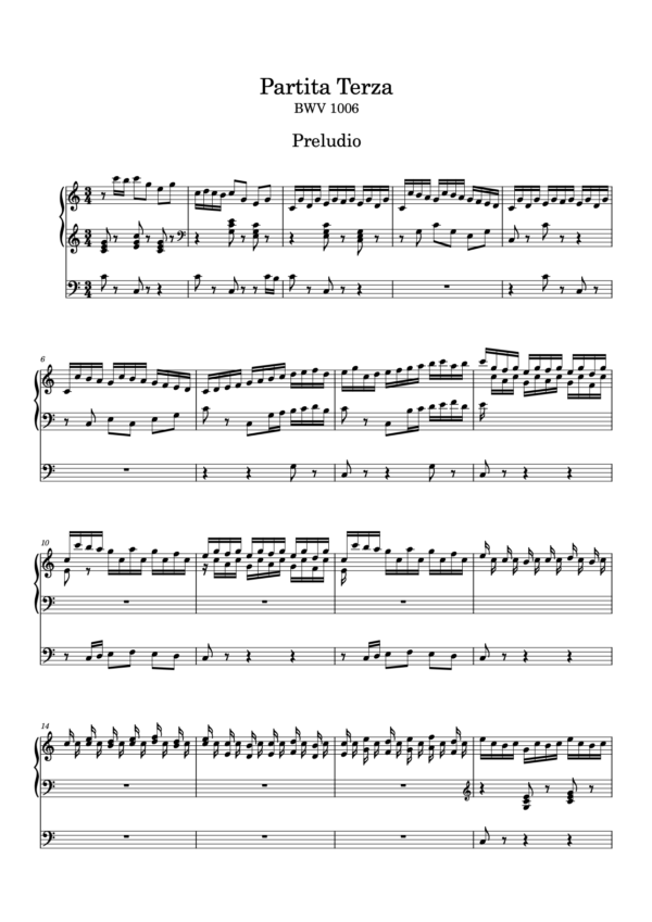 J.S.Bach: Sonata & Partita III BWV 1005,1006 PDF - Image 4