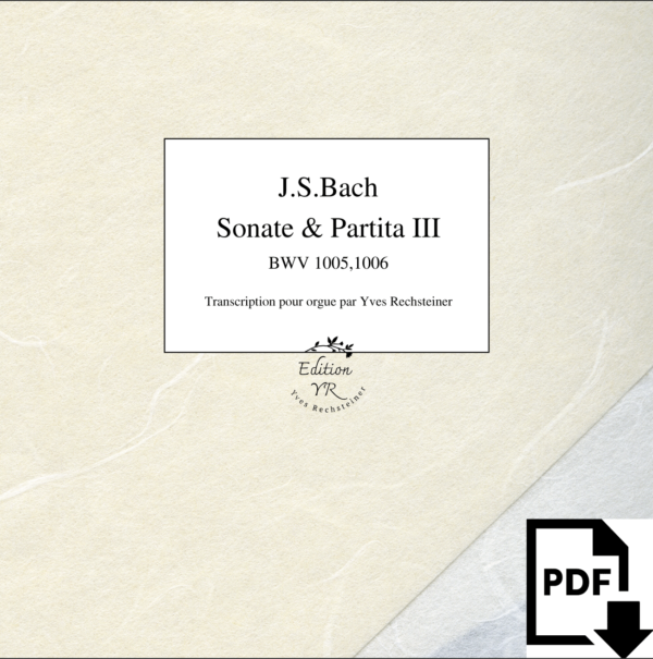 J.S.Bach: Sonata & Partita III BWV 1005,1006 PDF